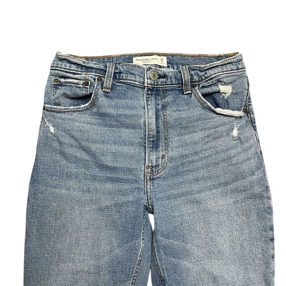 ABERCROMBIE & FITCH The Skinny High Rise Distressed Jeans Size 28 / 6 - Picture 3 of 6